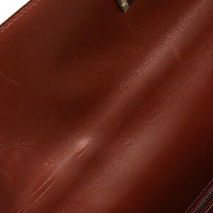 Hermès Kelly Sellier 35 Rouge Ash Boxcalf Silver