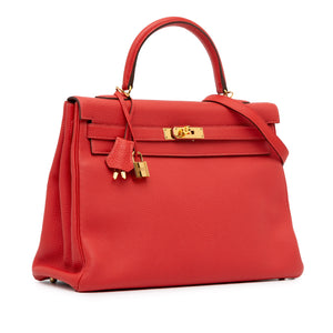 Hermès Kelly 35 Retourne Red Togo