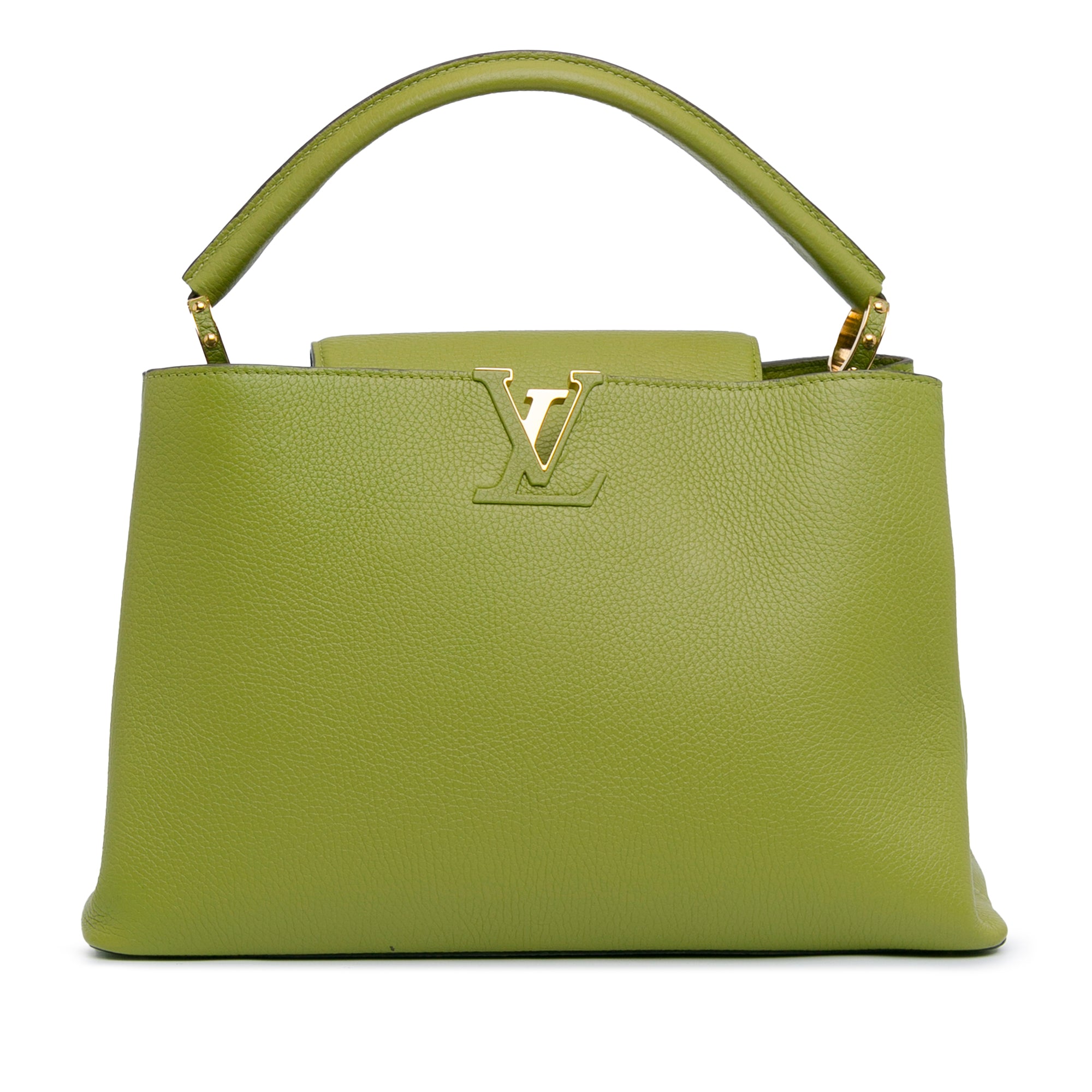 Louis Vuitton Capucines MM Green Taurillon