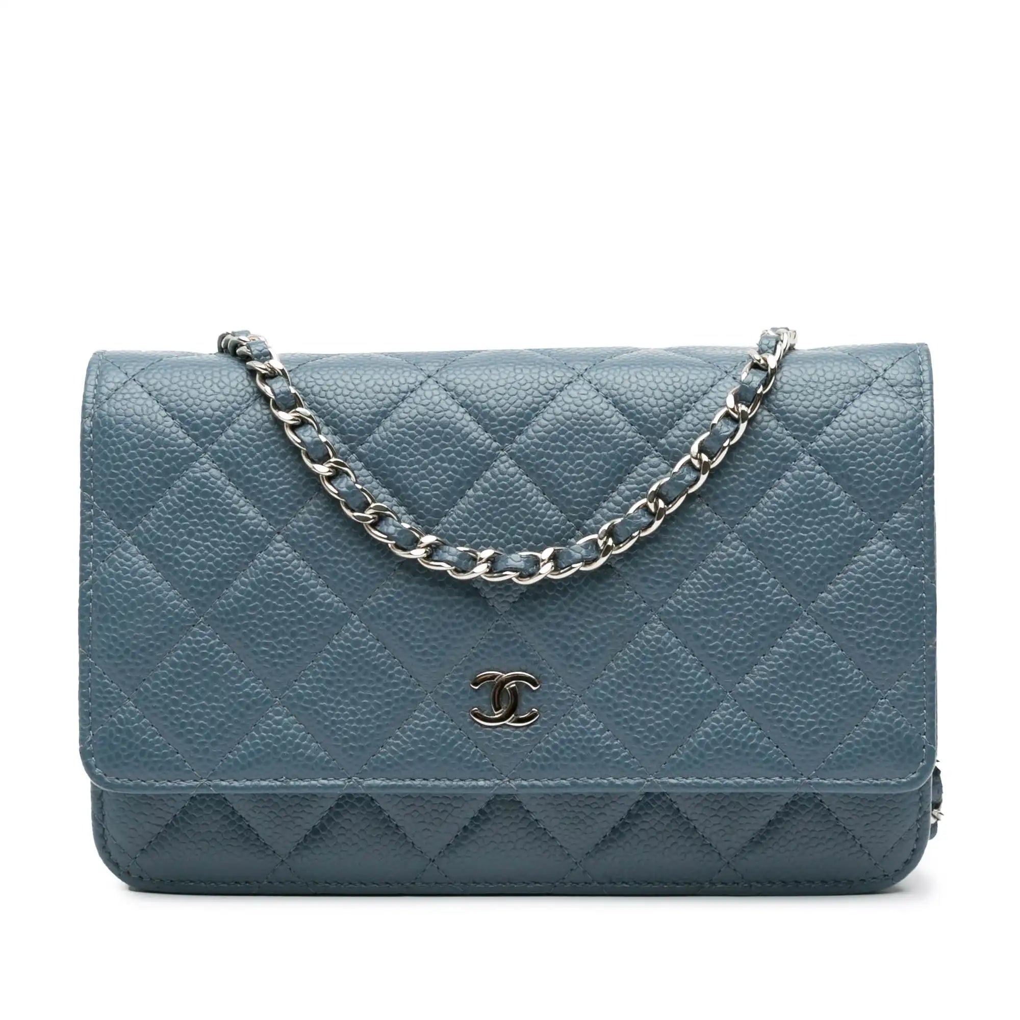 Chanel WoC Baby Blue Caviar Silver