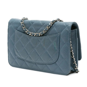 Chanel WoC Baby Blue Caviar Silver