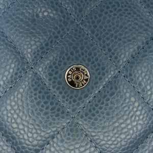 Chanel WoC Baby Blue Caviar Silver