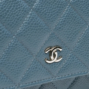 Chanel WoC Baby Blue Caviar Silver