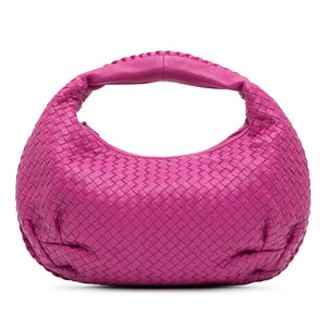 Bottega Veneta Belly Hobo Bag Purple Intrecciato