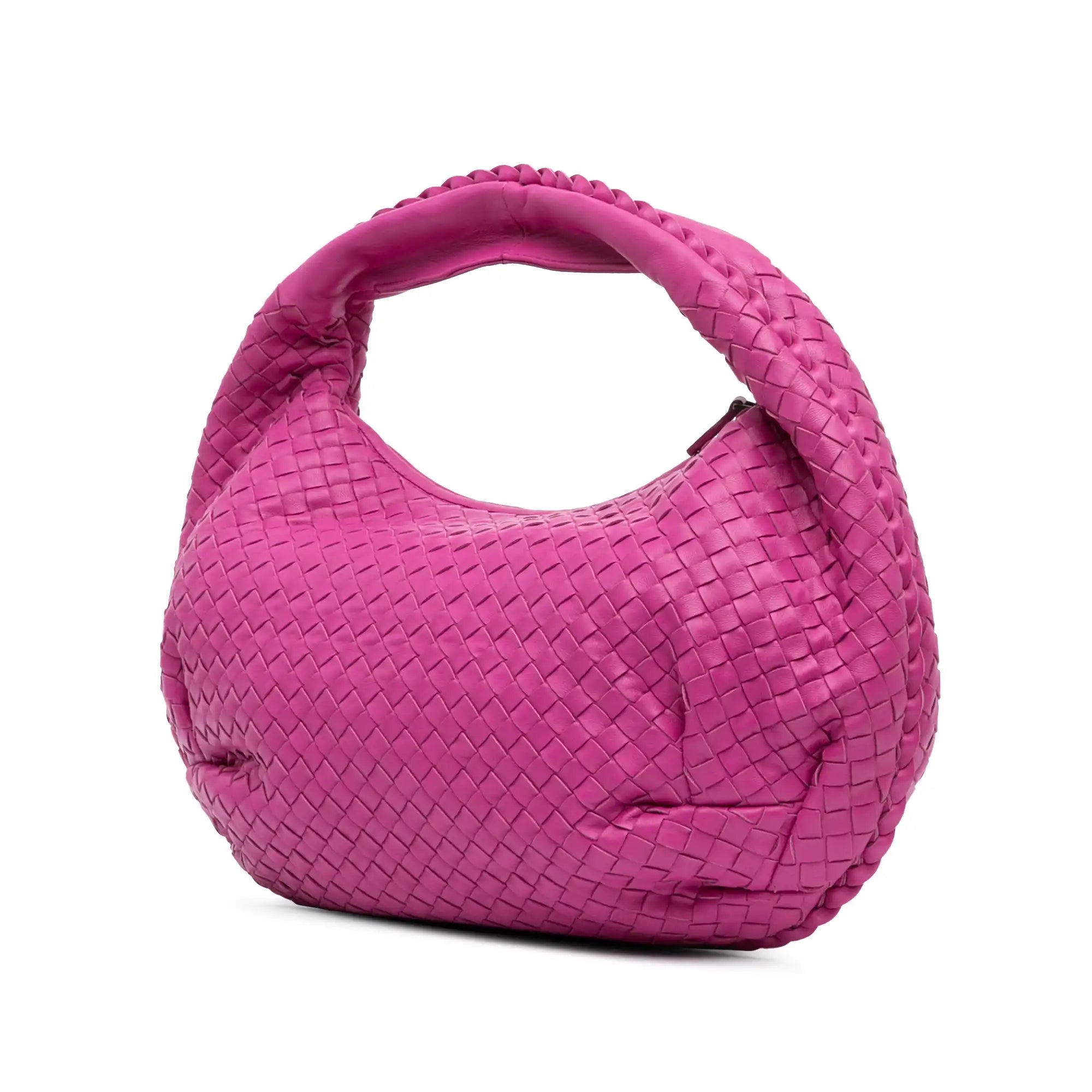 Bottega Veneta Belly Hobo Bag Purple Intrecciato