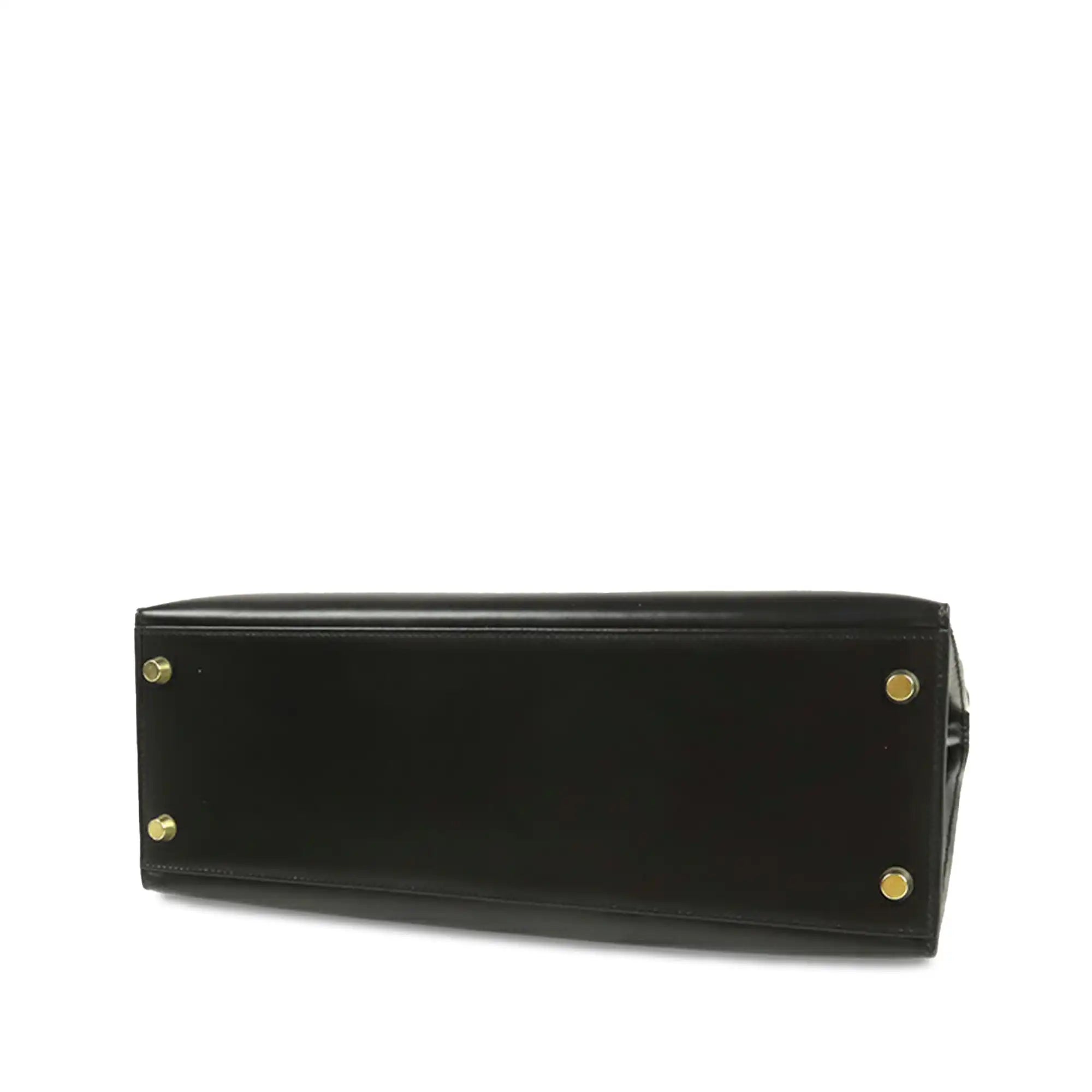 Hermès Kelly Sellier 32 Black Boxcalf Gold