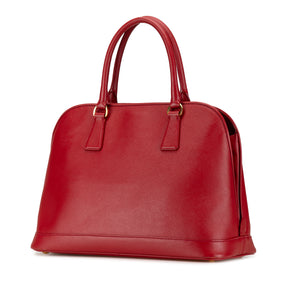 Prada Dome Bag Red Saffiano Lux