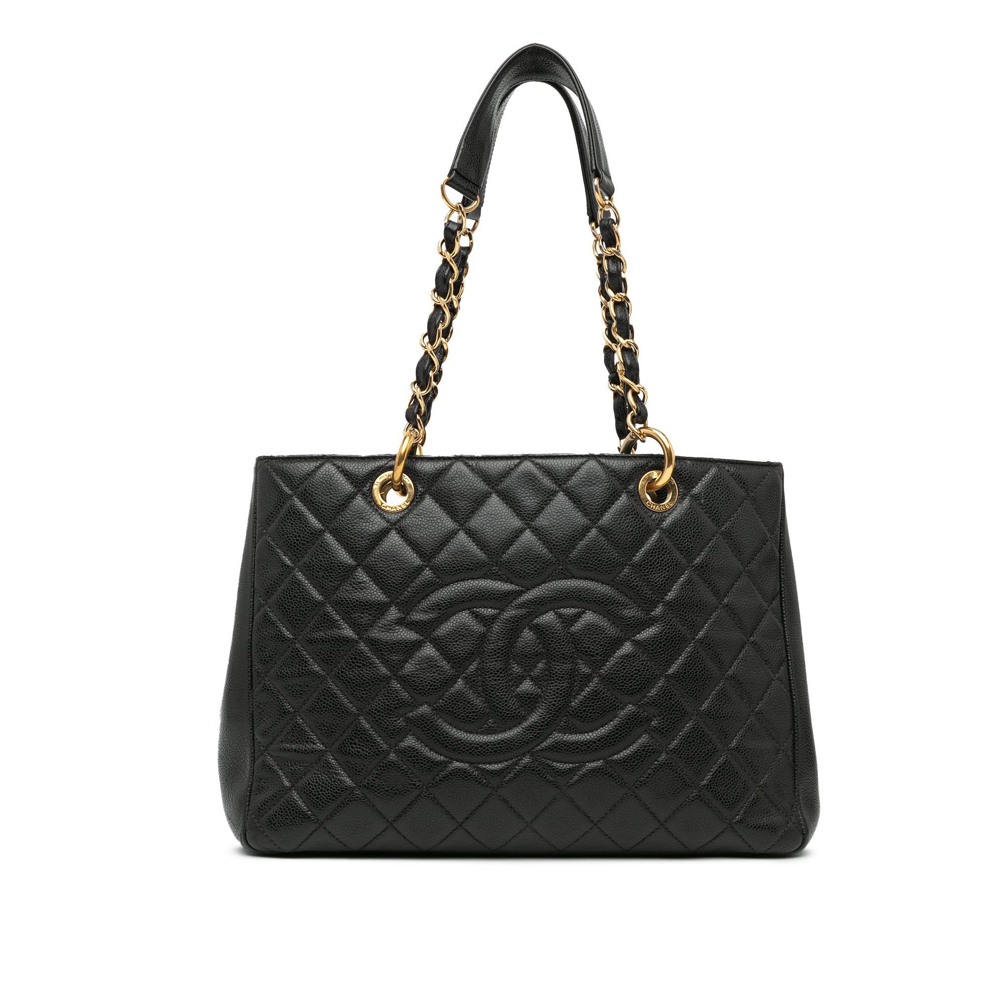 Chanel GST Black Caviar Gold