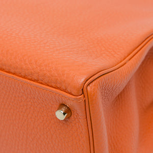 Hermès Kelly 35 Retourne Orange Togo