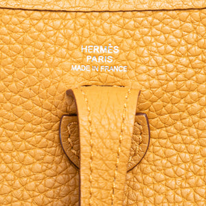 Hermès Evelyne Amazone 16 Yellow Brown Clemence