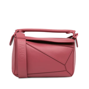 Loewe Puzzle Bag Small Pink Calfskin