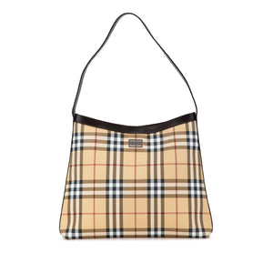 Burberry Shoulder Bag House Check Canvas