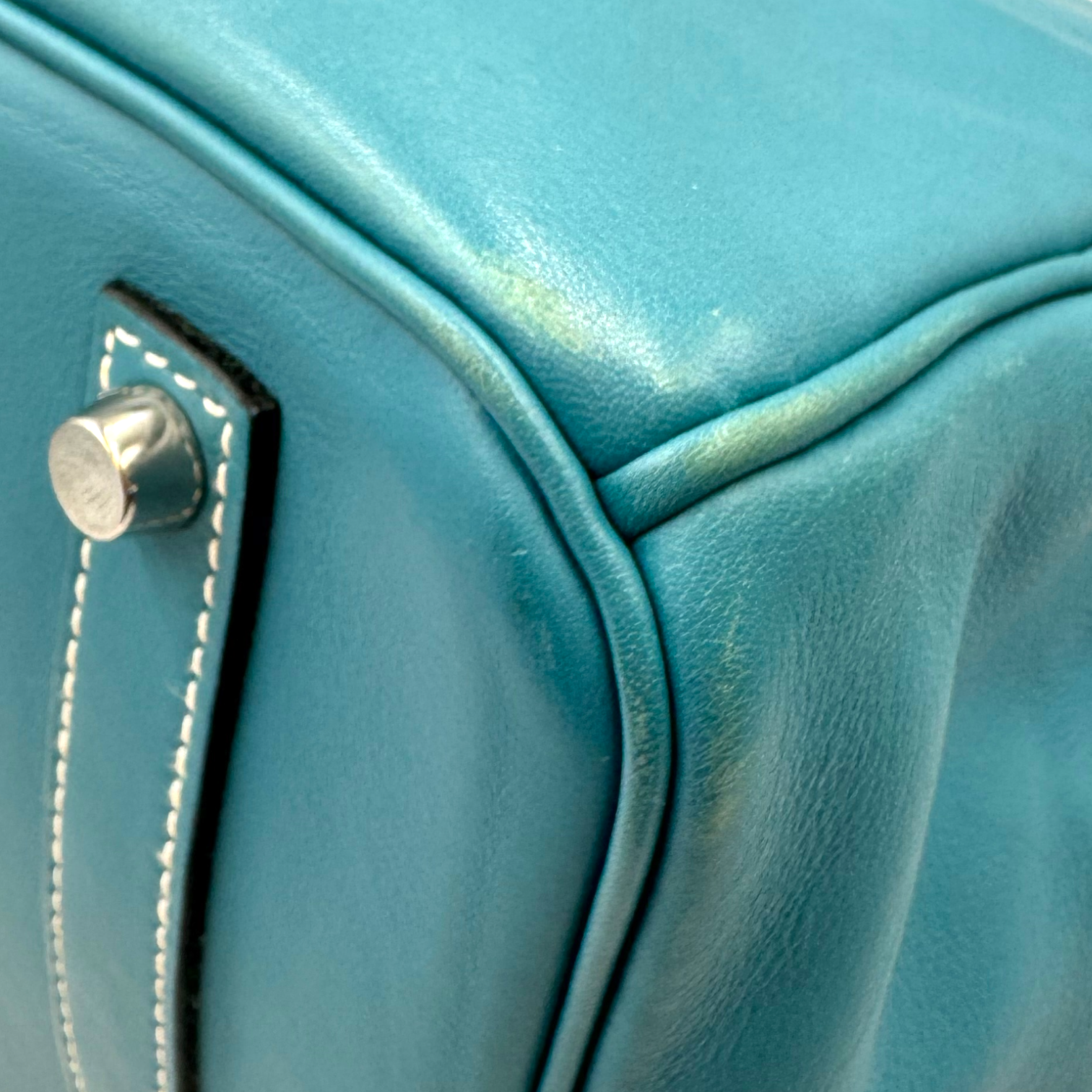 Hermès Birkin 35 Blue Swift Palladium