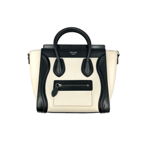 Céline bagage nano sac à main blanc