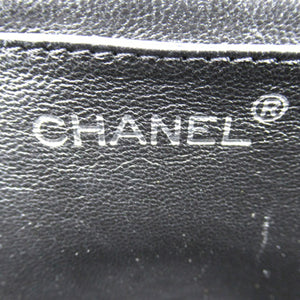 Chanel Kelly Top Handle Bag Black Caviar Silver