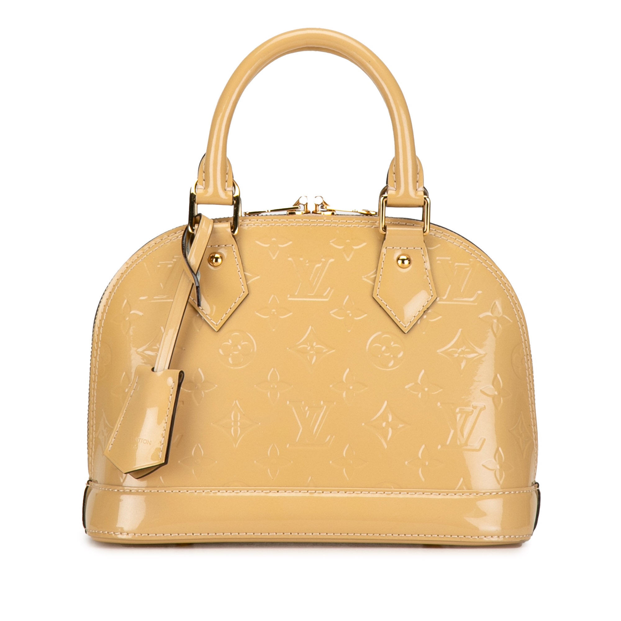 Louis Vuitton Alma BB Beige Monogram Vernis