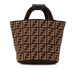 Fendi Shopping Tote Brown Zucca Cashmere