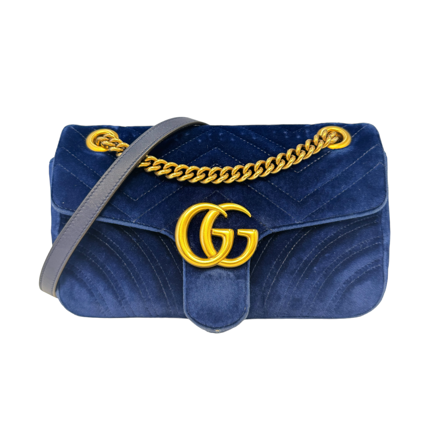 GUcci GG Marmont Small Black Velvet