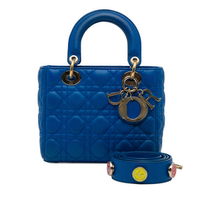 Dior Lady Dior My ABC Small Blue Lambskin Cannage