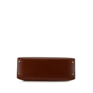 Hermès Kelly Sellier 35 Brown Noisette Box Calf