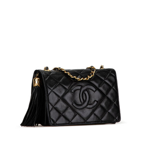 Chanel CC Flap Black Diamond Lambskin Gold