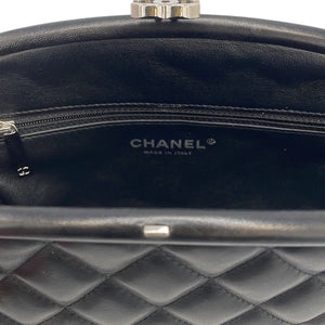 Chanel Clutch Black Lambskin Gold