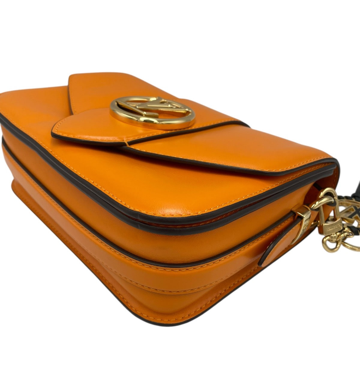 Louis Vuitton Pont 9 Orange Leather