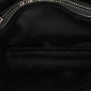 Yves Saint Laurent College Top Handle Bag Medium Black Leather