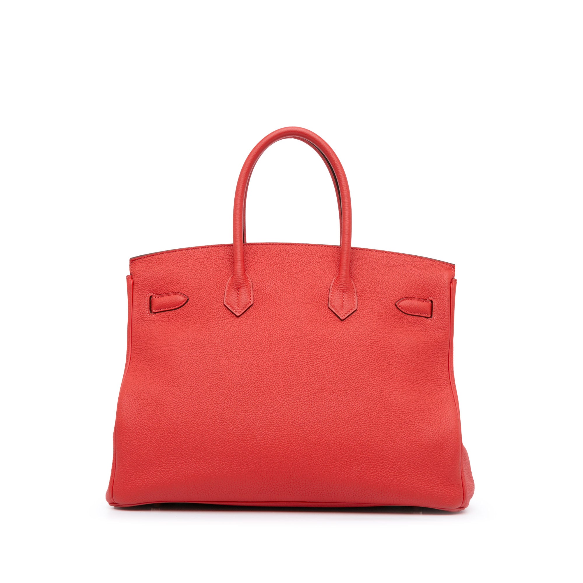 Hermès Birkin 35 Red Retourne Togo Palladium