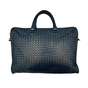 Bottega Veneta Handbag Black Intrecciato in pelle