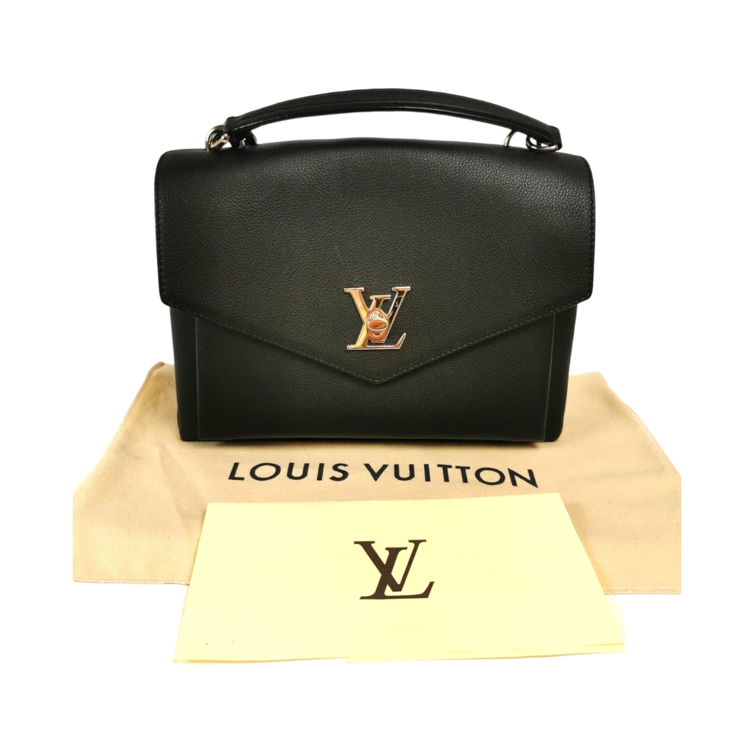 Louis Vuitton Mylockme Top Hand Black Taurillon