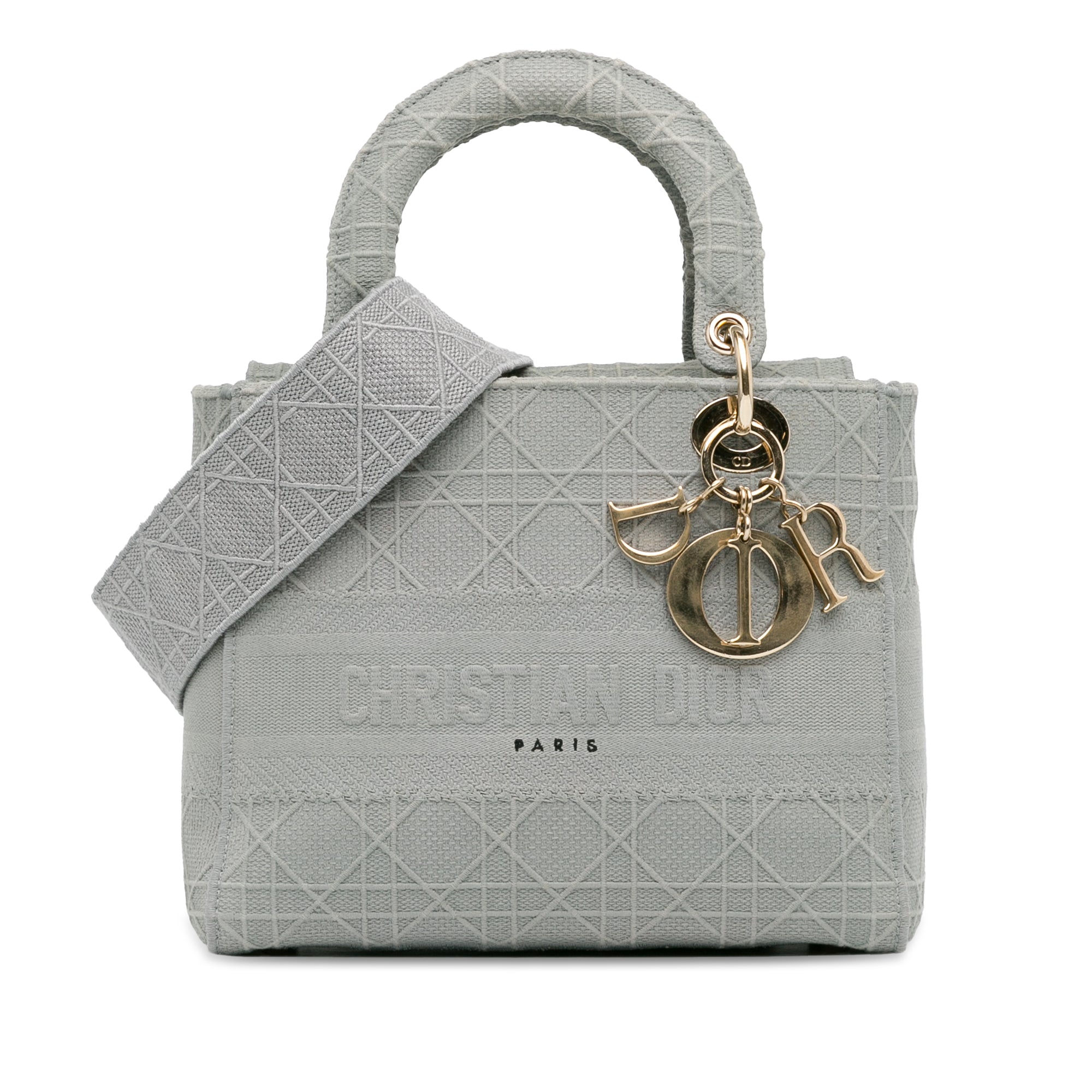 Dior Lady D-Lite Medium Grey Canvas