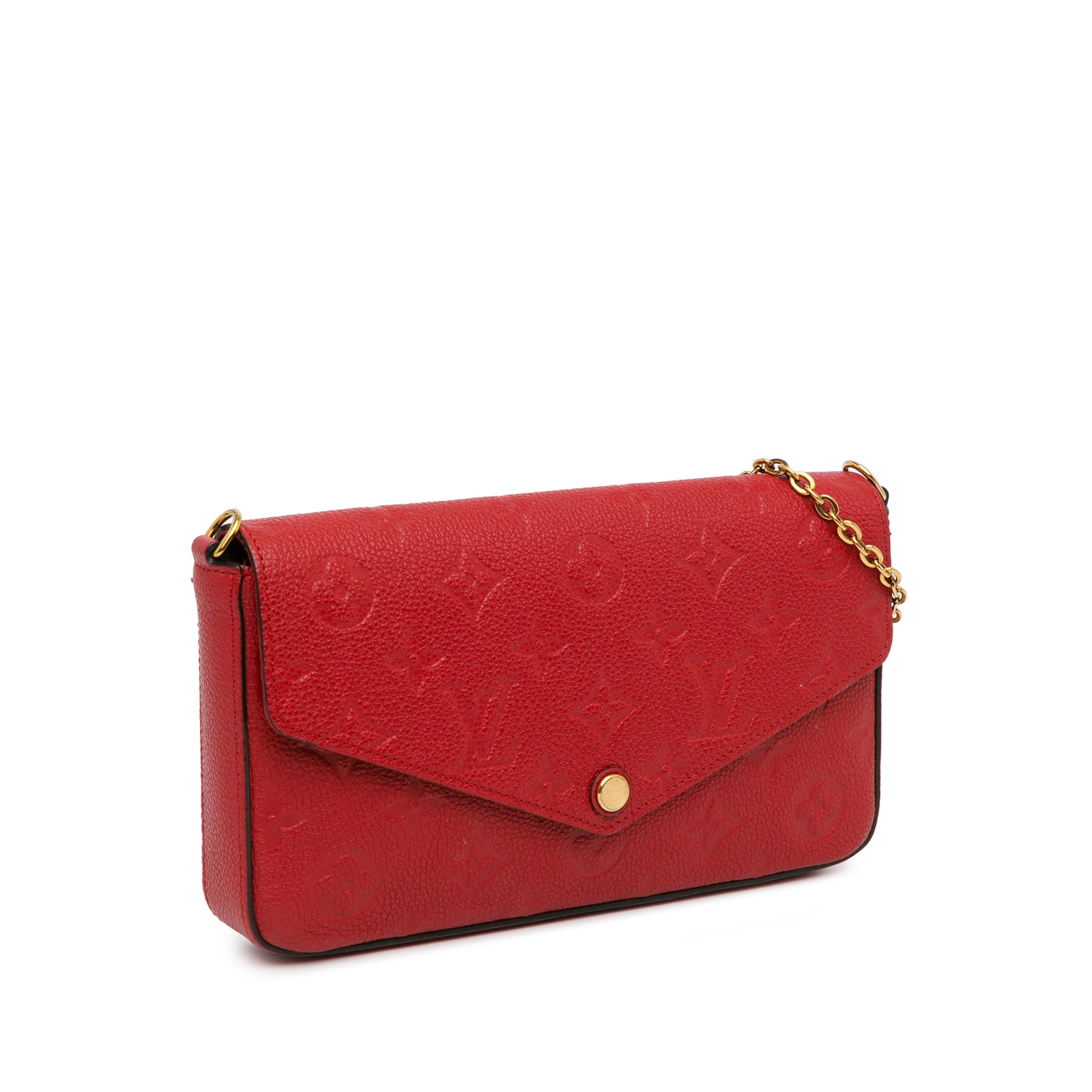 Louis Vuitton Pochette Felicie Red Monogram Empreinte