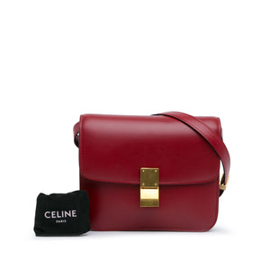 Celine Classic Box Small Red Calfskin