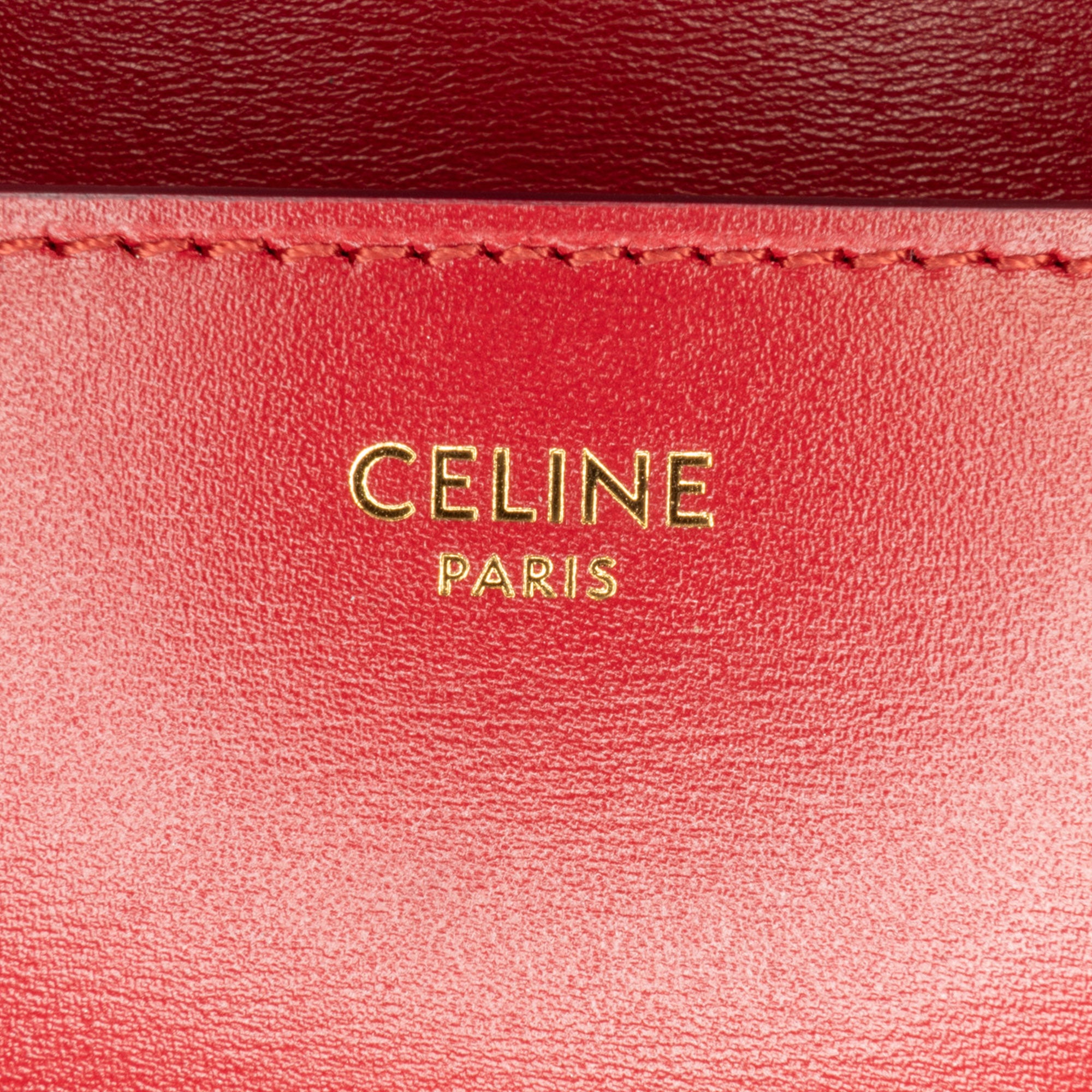 Celine Classic Box Small Red Calfskin