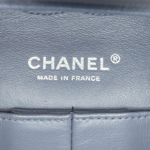 Chanel Classic Double Flap Medium Purple Lambskin Silver