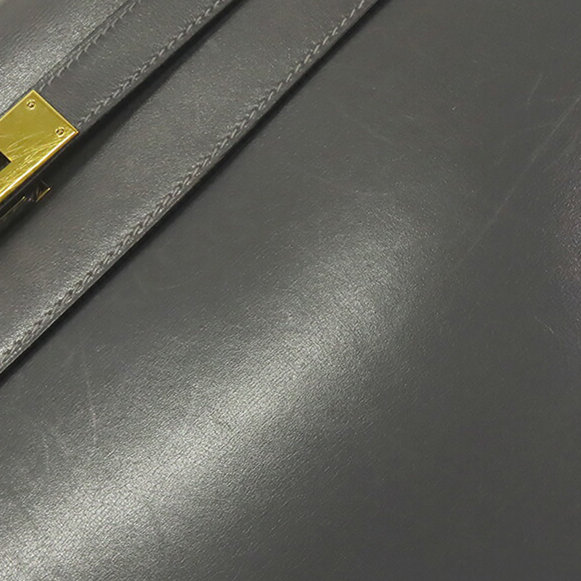 Hermès Kelly Sellier 35 Black Boxcalf Gold