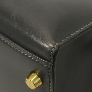 Hermès Kelly Sellier 35 Black Boxcalf Gold