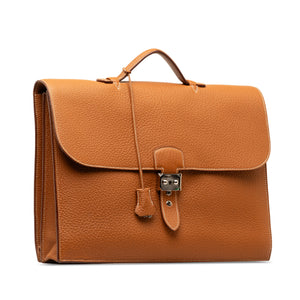 Hermès Sac A Depeches 38 Brown Taurillon