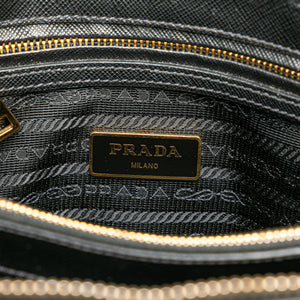 Prada  Promenade Small Black Saffiano Lux