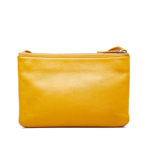 Celine Trio Small Yellow Lambskin