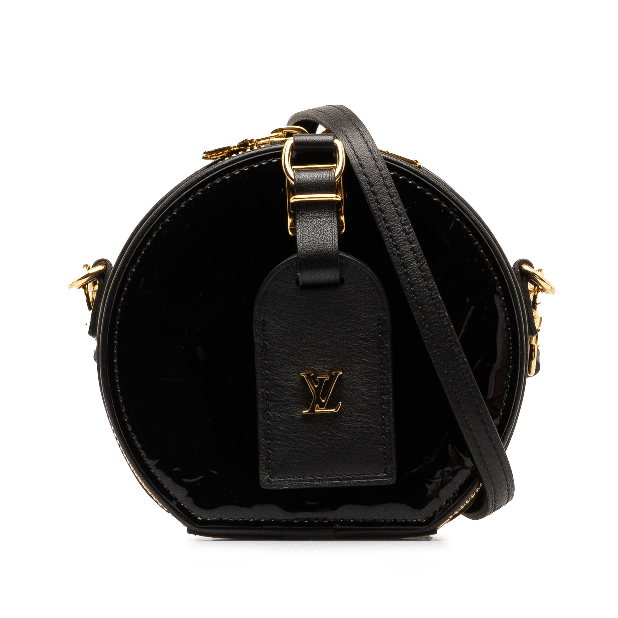 Louis Vuitton Boite Chapeau Souple Mini Black Monogram Vernis