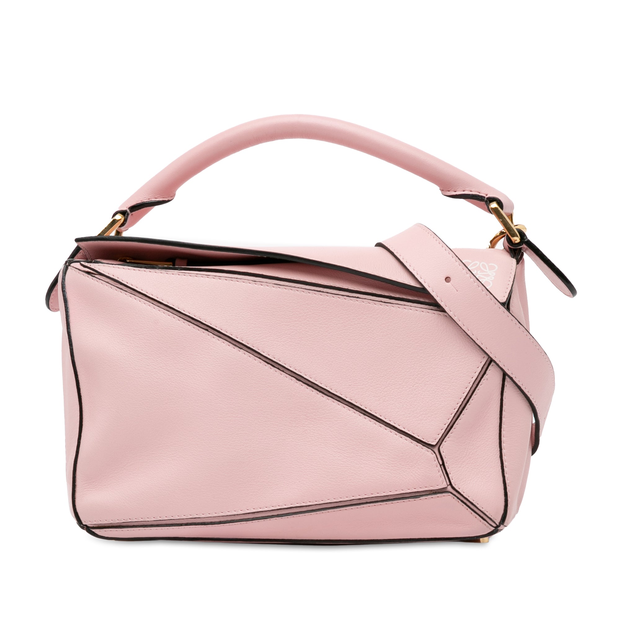 Loewe Puzzle Bag Small Pink Calfskin