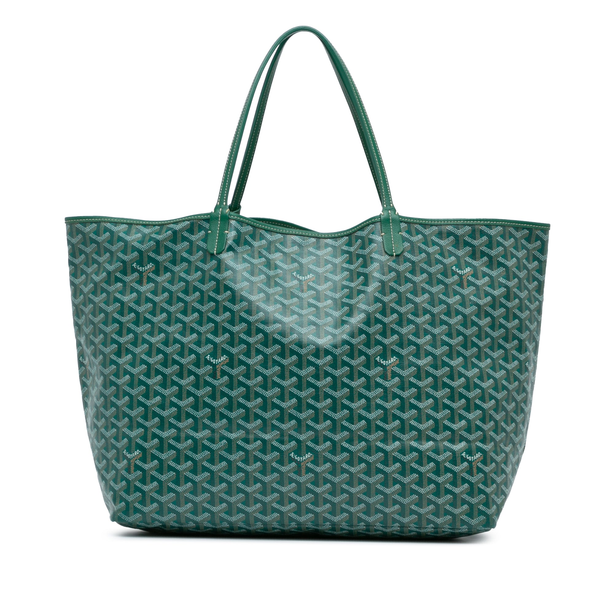 Goyard Saint Louis GM Green Goyardine Canvas