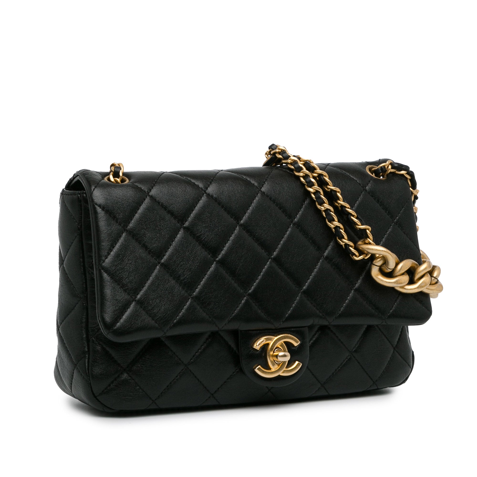 Chanel Classic Chain Black Lambskin Gold