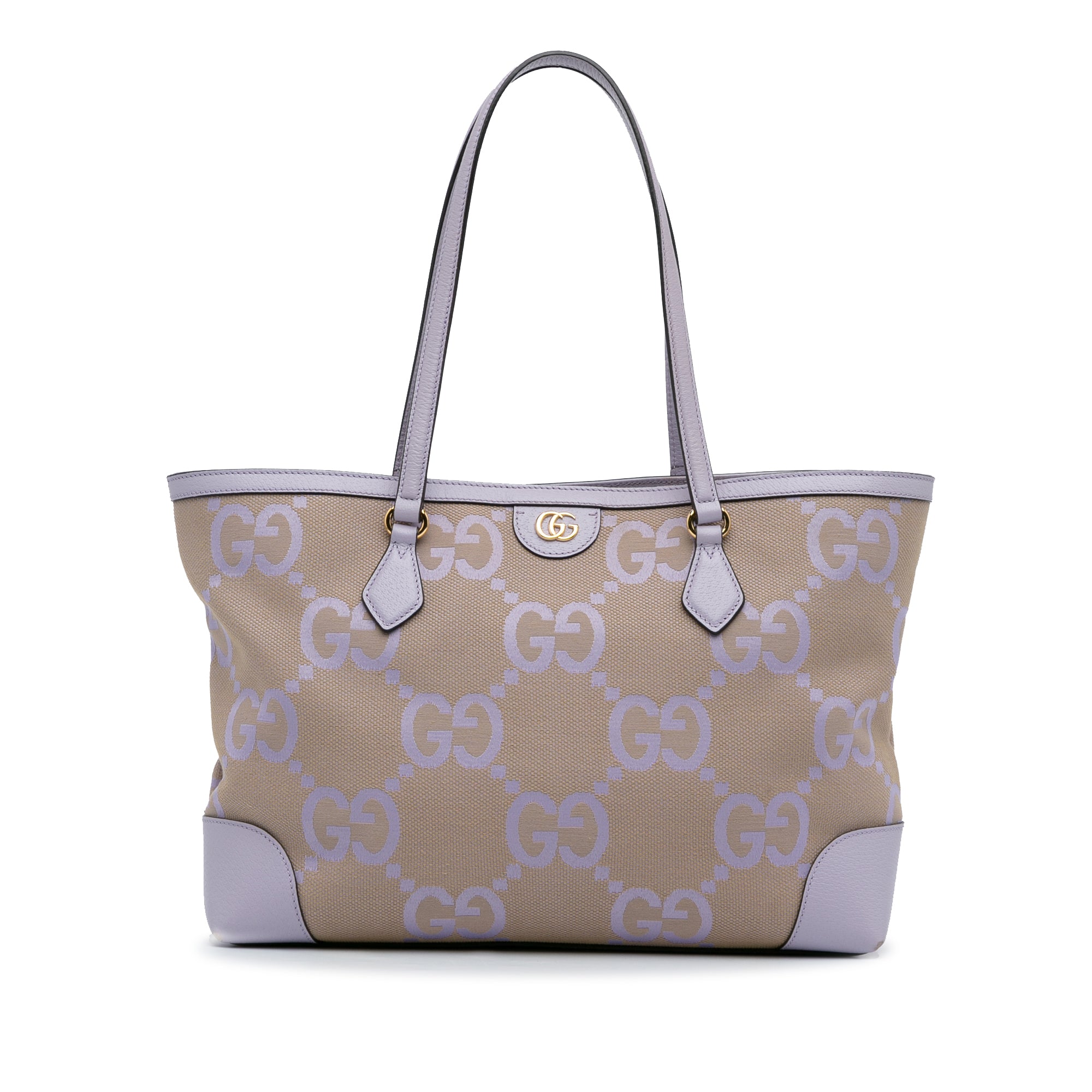 Gucci Ophidia Tote Bag Brown Medium GG Jumbo Canvas