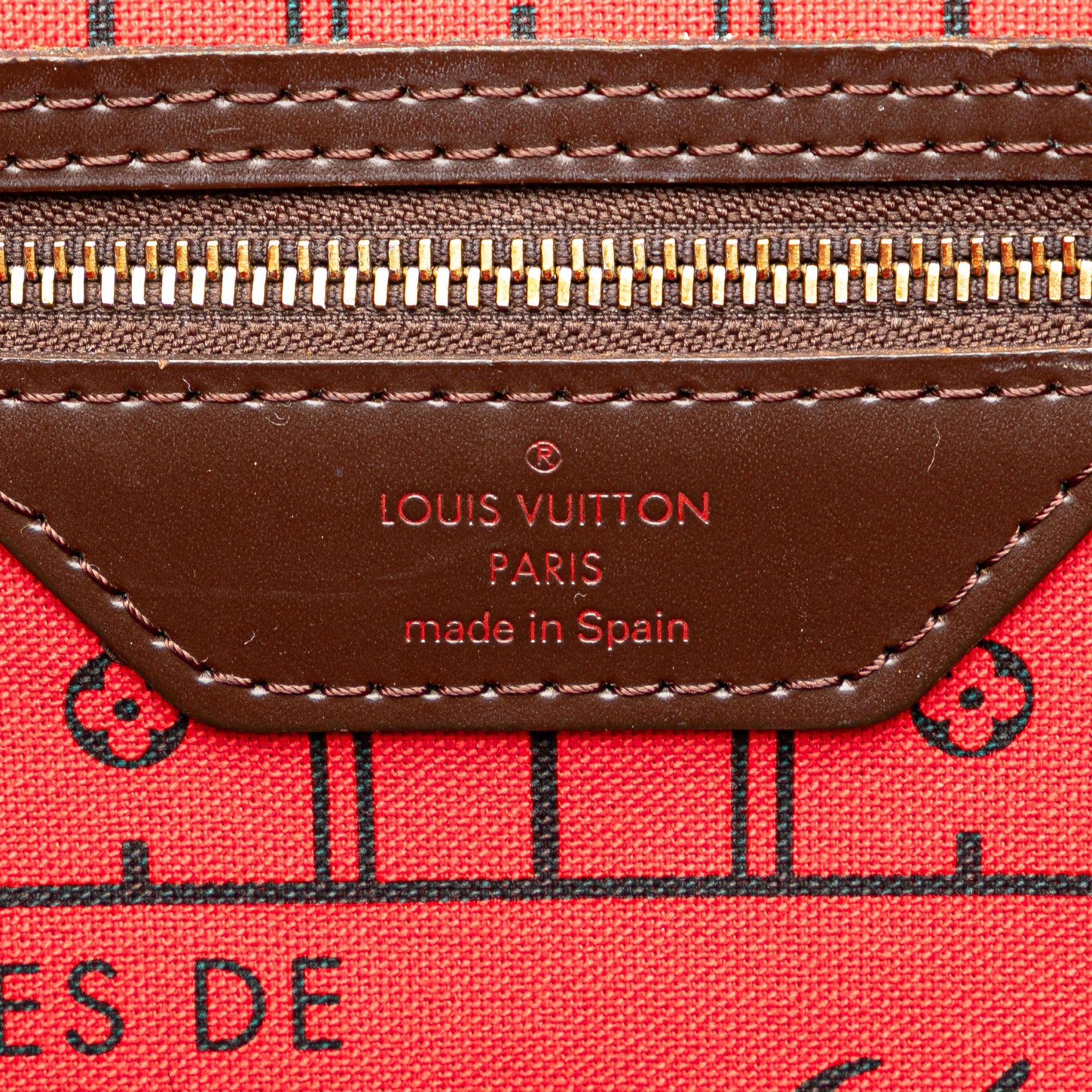 Louis Vuitton Neverfull MM  Damier Ebene Canvas