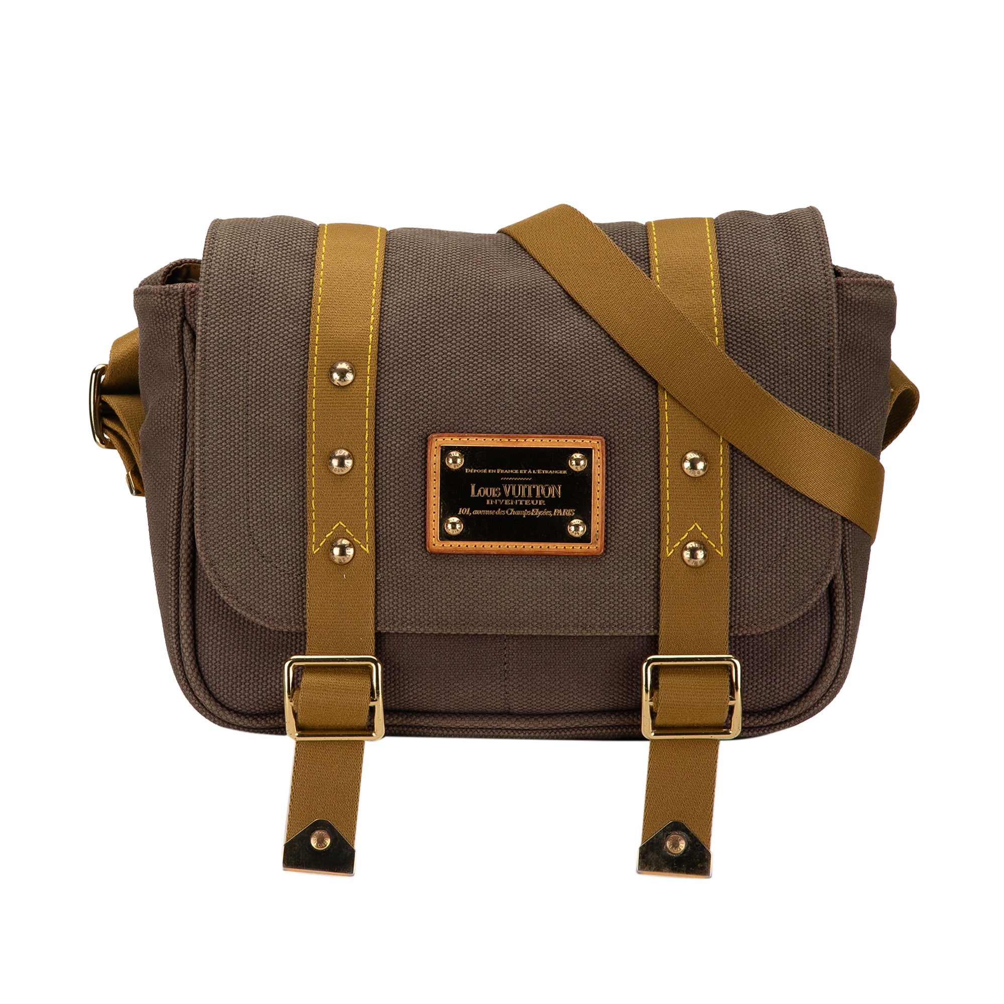 Louis Vuitton Antigua Besace PM Brown Canvas