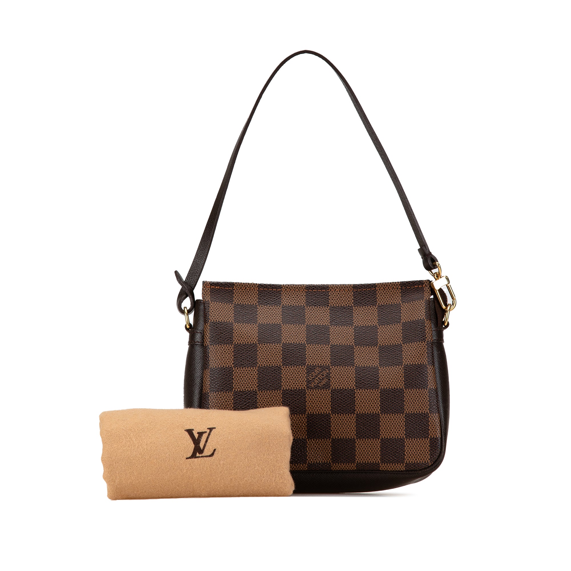 Louis Vuitton Trousse Pochette Damier Ebene Canvas