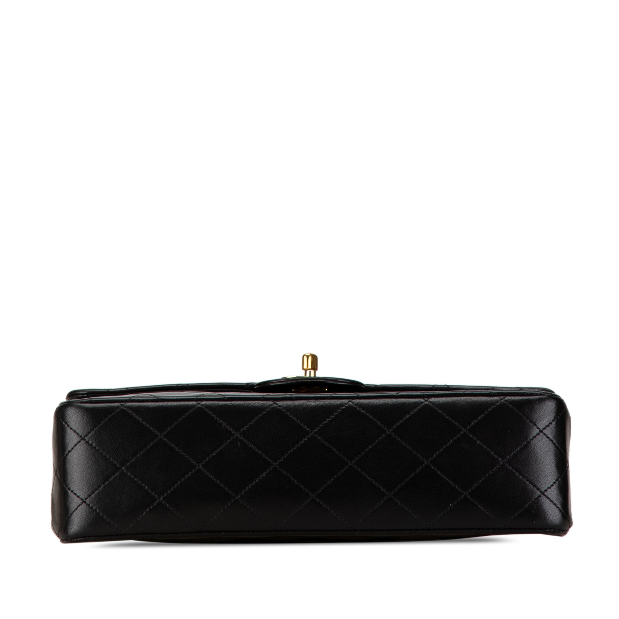 Chanel Classic Double Flap Medium Black Lambskin Gold